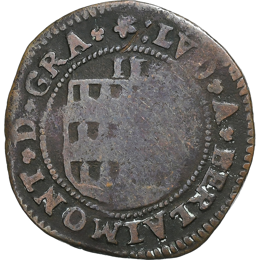 Archbishopric of Cambrai, Louis de Berlaimont, Double Denier, 1570-1596