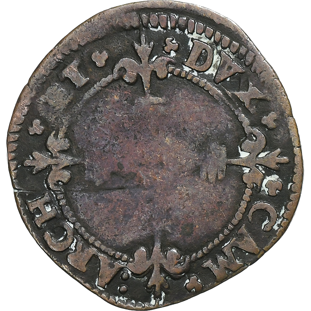 Archbishopric of Cambrai, Louis de Berlaimont, Double Denier, 1570-1596