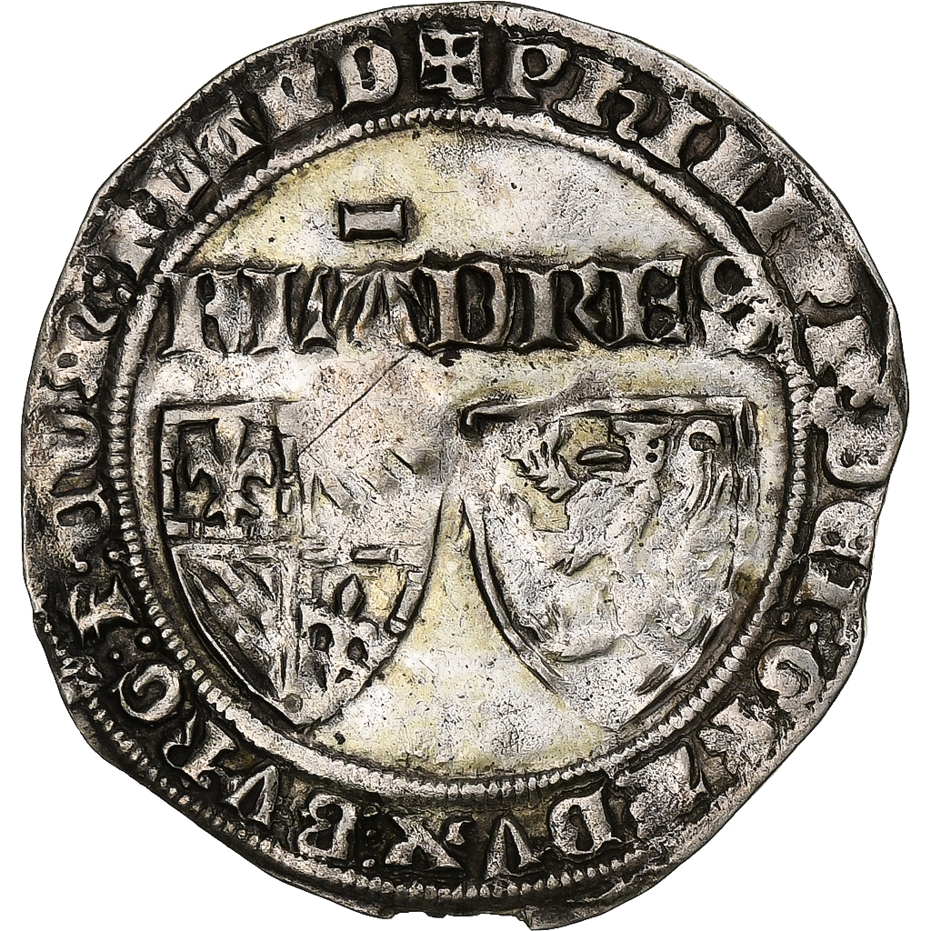 Pays-Bas bourguignons, Comté de Flandre, Philippe le Hardi, 2 Groats Leliaert