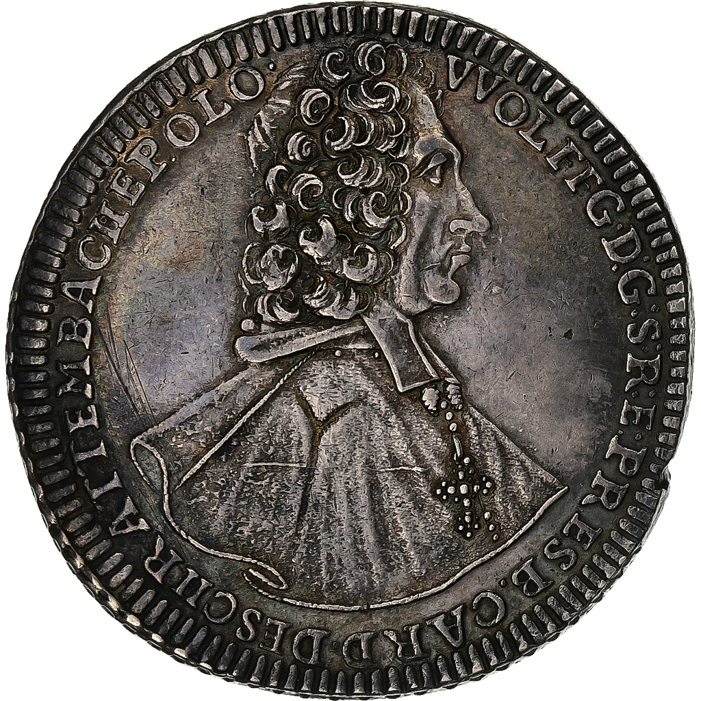 Bishopric of Olomouc, Wolfgang von Schrattenbach, Thaler, 1725, Kroměříž