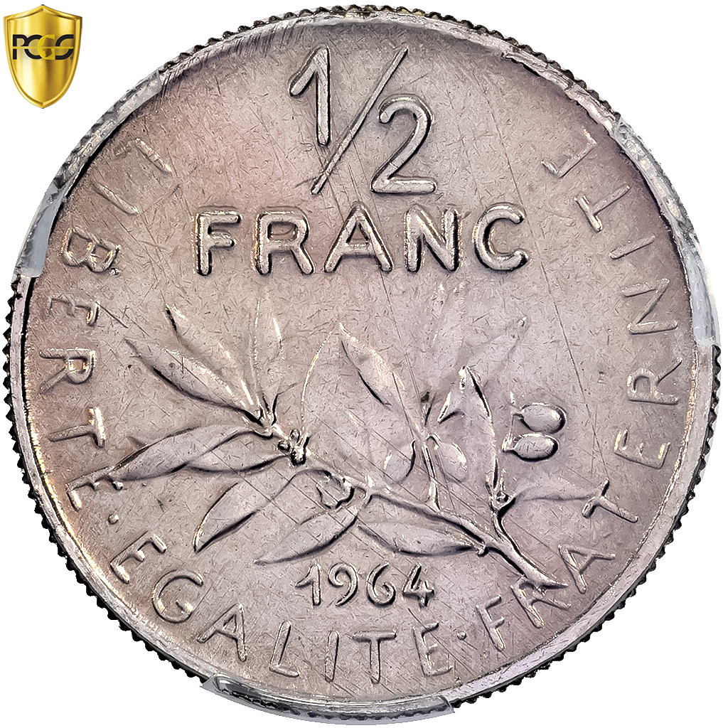 France, 1/2 Franc, Semeuse, 1964, Monnaie de Paris, Pré-série, Nickel, PCGS