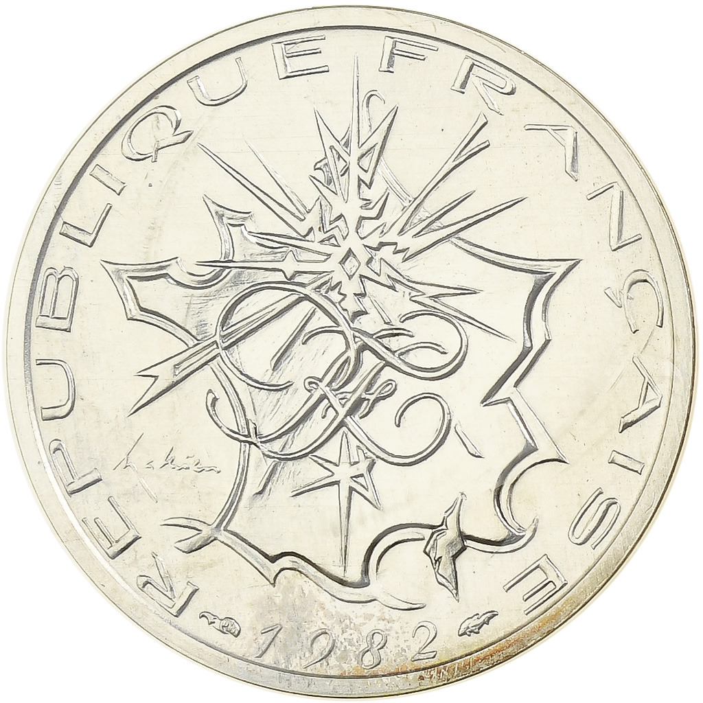 France, 10 Francs, Mathieu, 1982, Monnaie de Paris, Piéfort, Silver, 