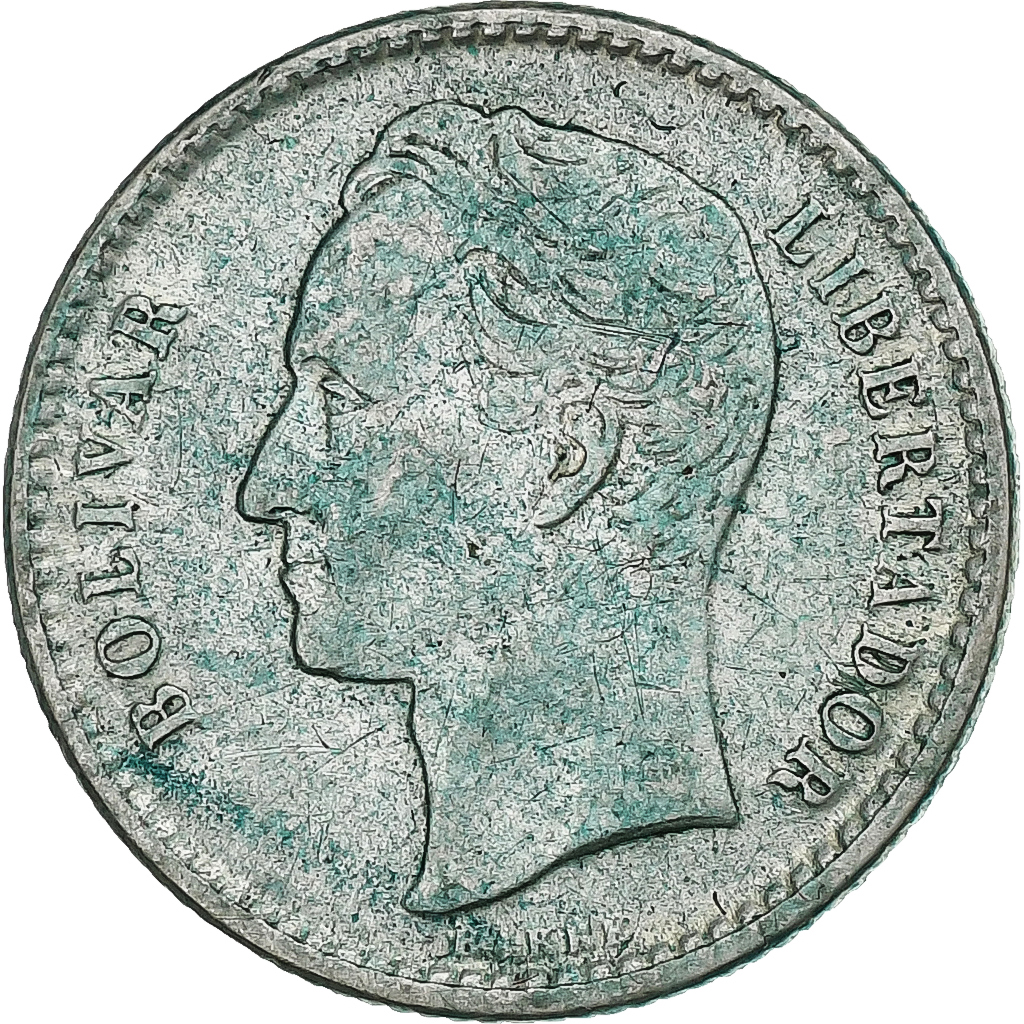 Venezuela, 50 Centimos, 1954, Philadelphia, Silver, , KM:36