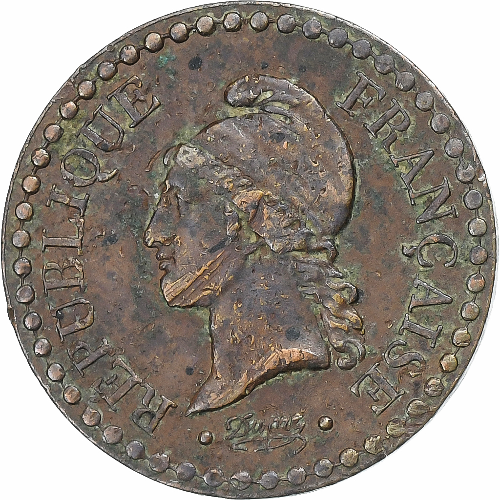 France, Centime, Dupré, 1848, Paris, Bronze, , Gadoury:84, KM:754