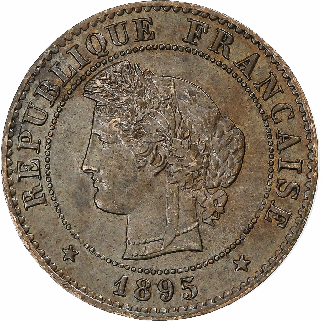 France, Centime, Cérès, 1895, Paris, Bronze, , Gadoury:88, KM:826.1