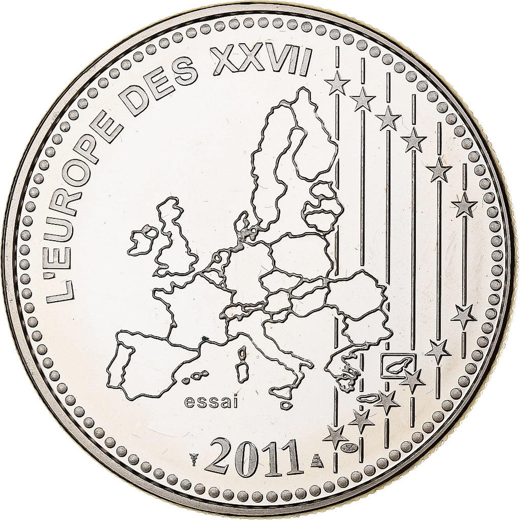 France, Medal, L'Europe des XXVII, Bienvenue à l'Estonie, 2011, Utrecht