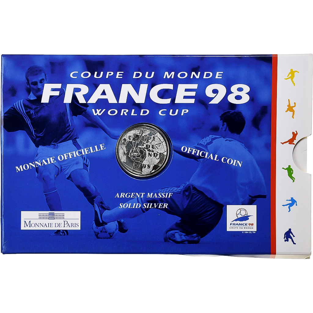 France, Franc, World Cup, 1997, MDP, Proof, Silver, 