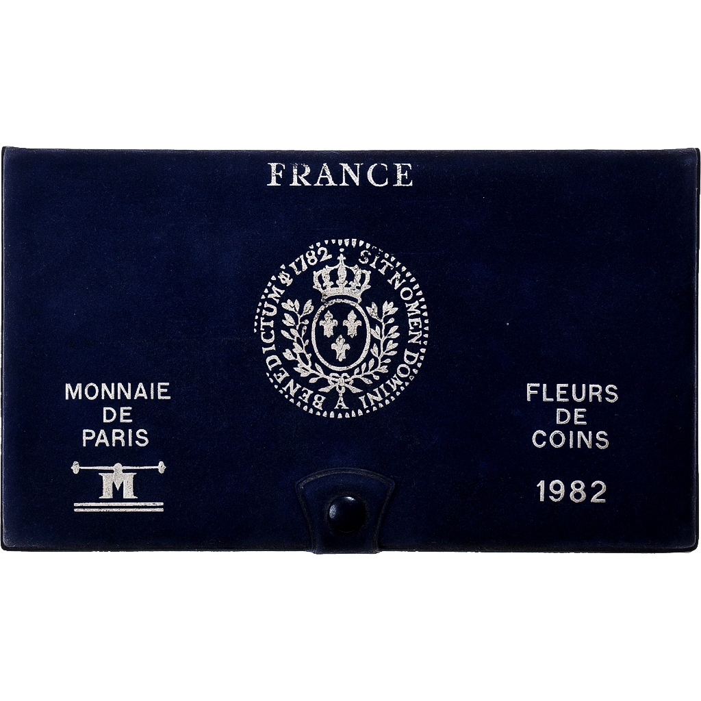 France, Coffret 1 c. à 100 frs., 1982, MDP, FDC, MS