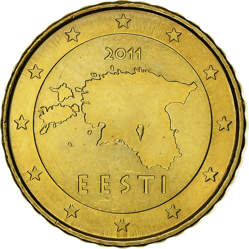Estonia, 10 Euro Cent, BU, 2011, Vantaa, Nordic gold, VZ