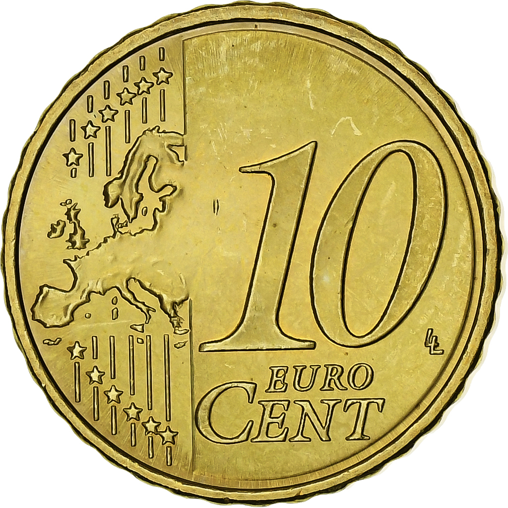 Estonia, 10 Euro Cent, BU, 2011, Vantaa, Nordic gold, VZ