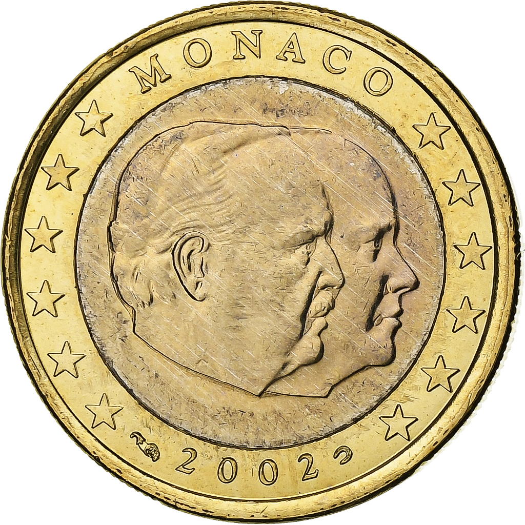 Monaco, Rainier III, Euro, 2002, Monnaie de Paris, Bi-Metallic, 