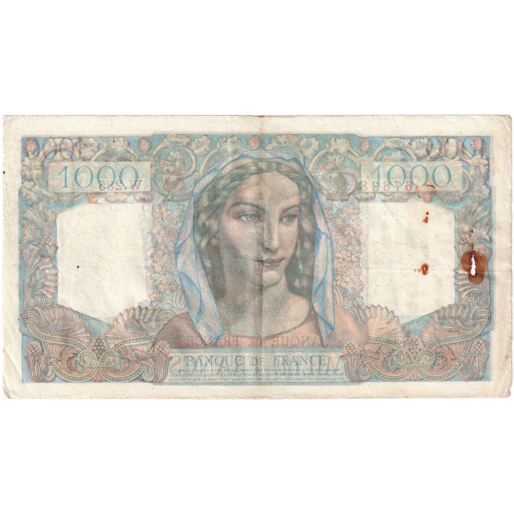 France, 1000 Francs, Minerve et Hercule, 1946-05-16, W.28567838, EF(40-45)