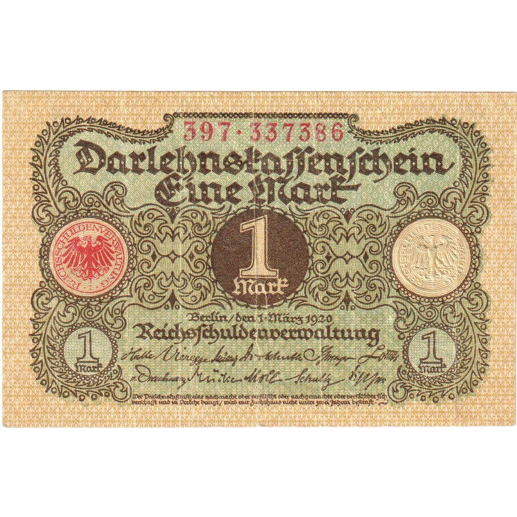 Germany, 1 Mark, 1920-03-01, UNC