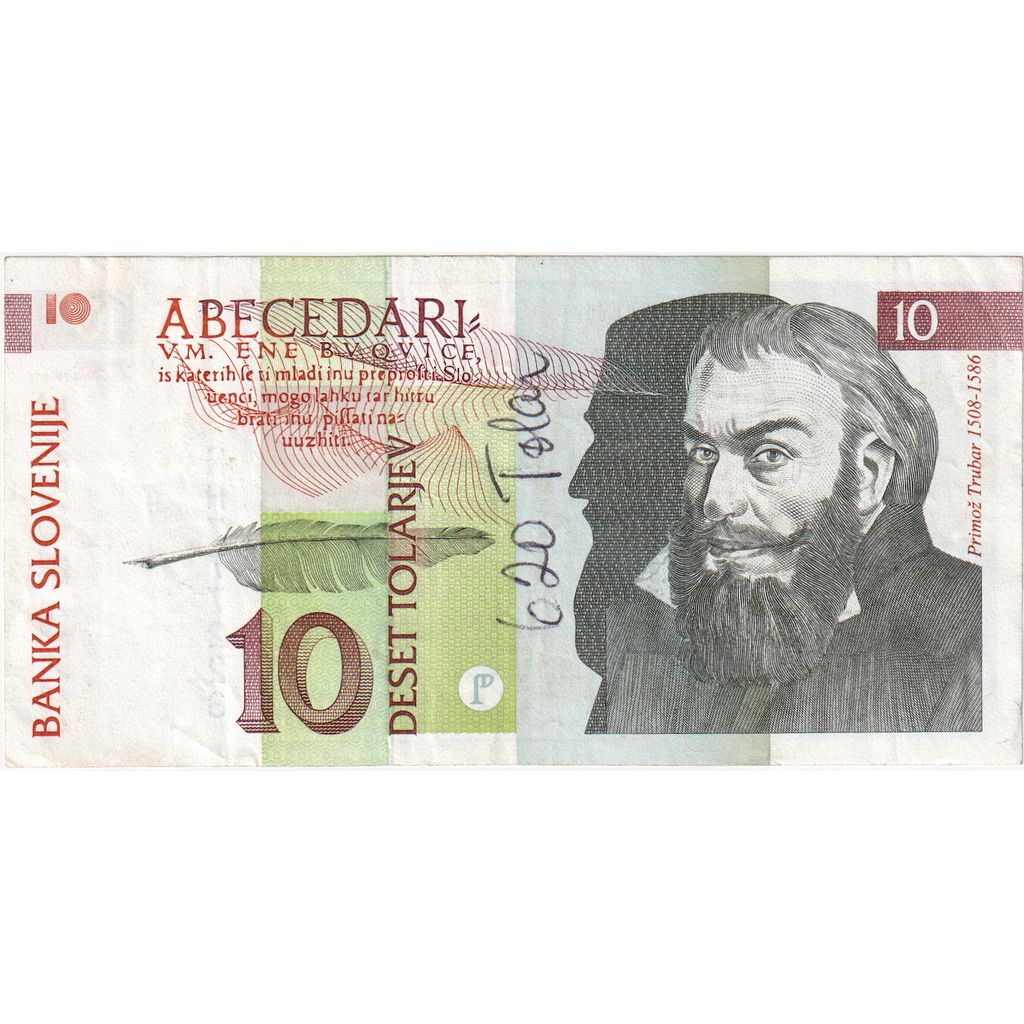 Slovenia, 10 Tolarjev, UNC(65-70)