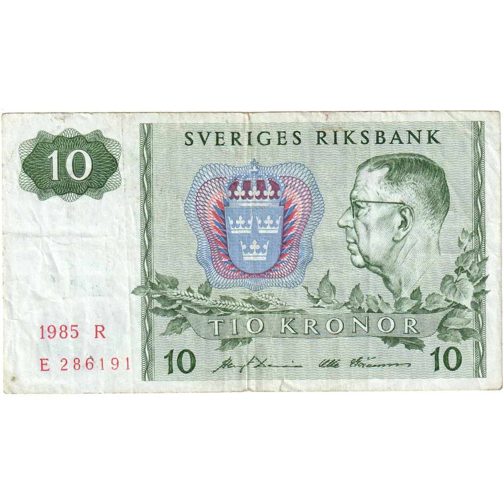 Sweden, 10 Kronor, 1984, EF
