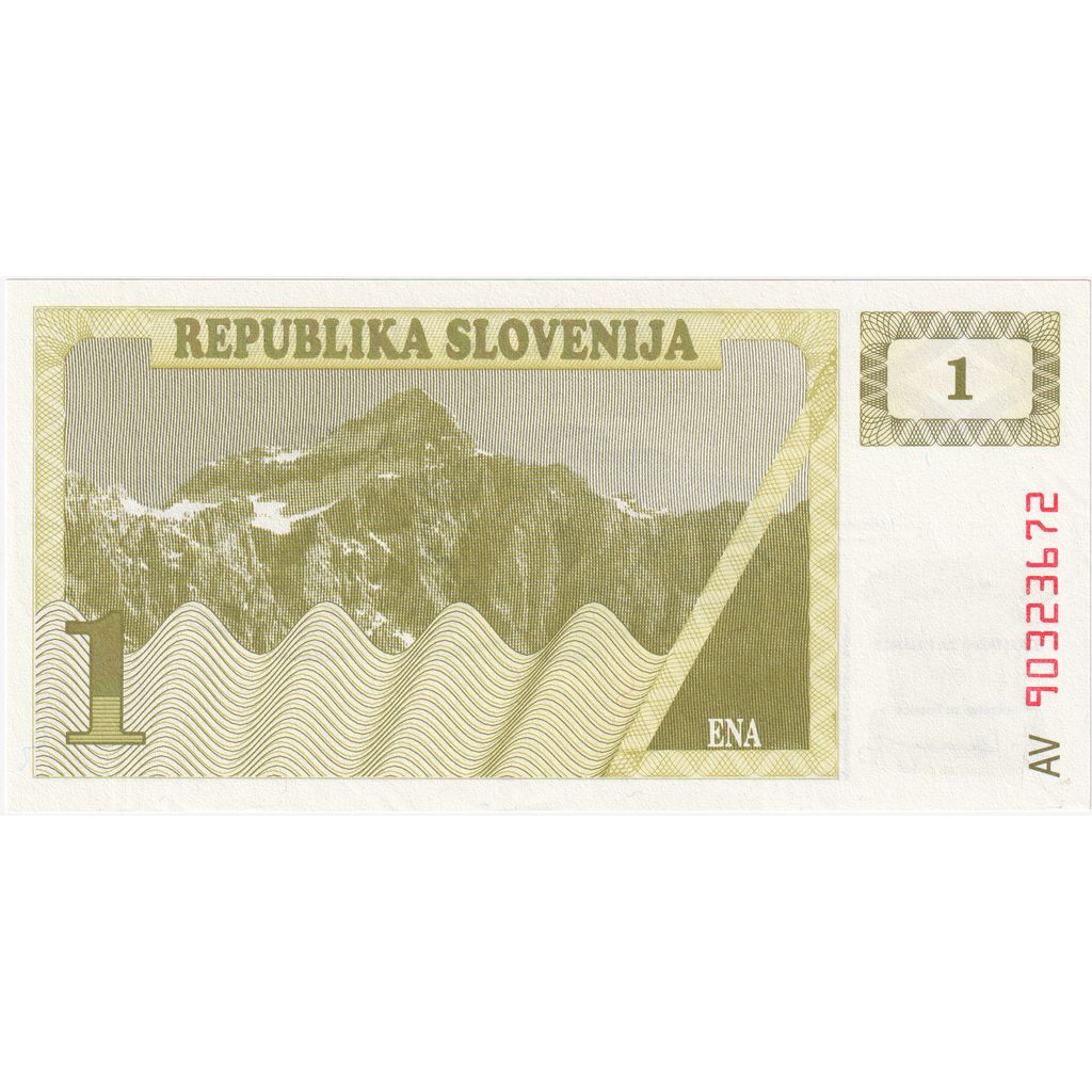 Slovenia, 1 Tolar, UNC(65-70)