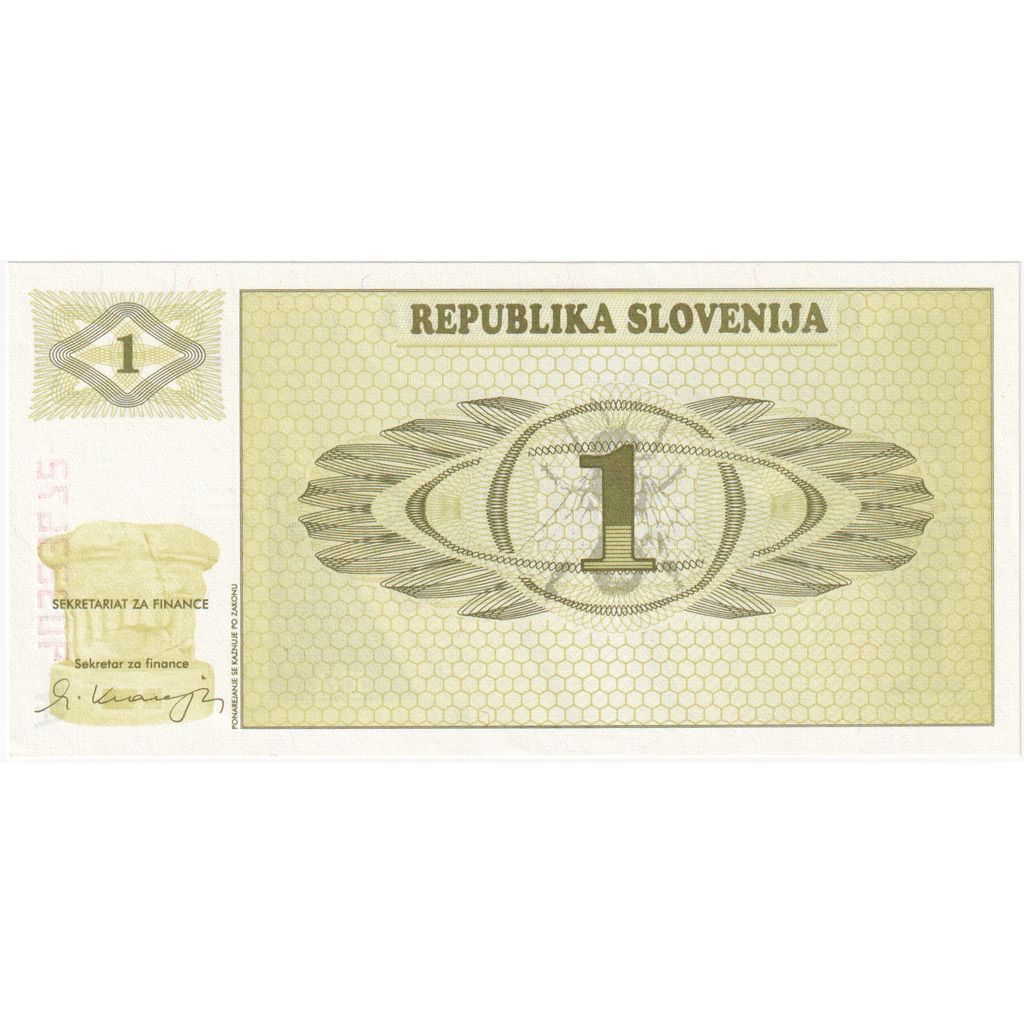 Slovenia, 1 Tolar, UNC(65-70)