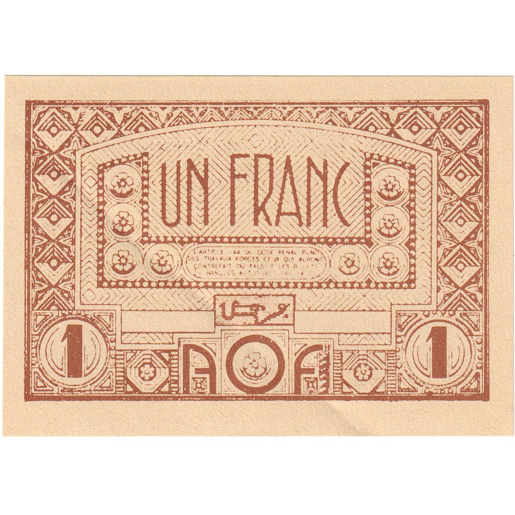 French West Africa, 1 Franc, UNC(63)