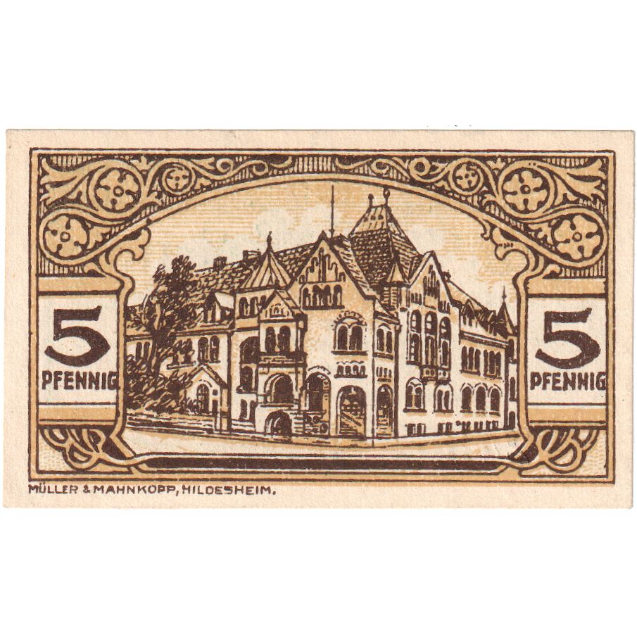Germany, Wunstorf Stadt, 5 Pfennig, 1922-04-01, UNC(63)