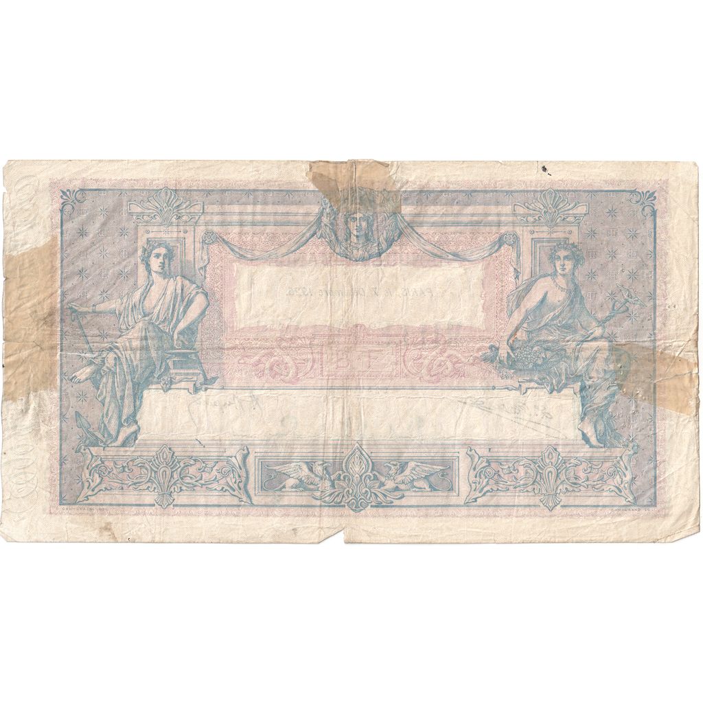 France, 1000 Francs, Bleu et Rose, 1923-07-12, Z.2099, VF(30-35)