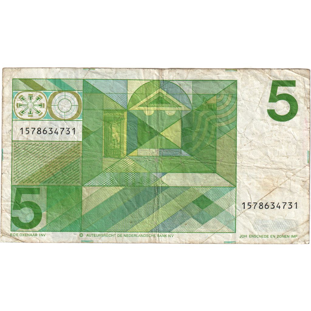 Netherlands, 5 Gulden, 1973-03-28, VF