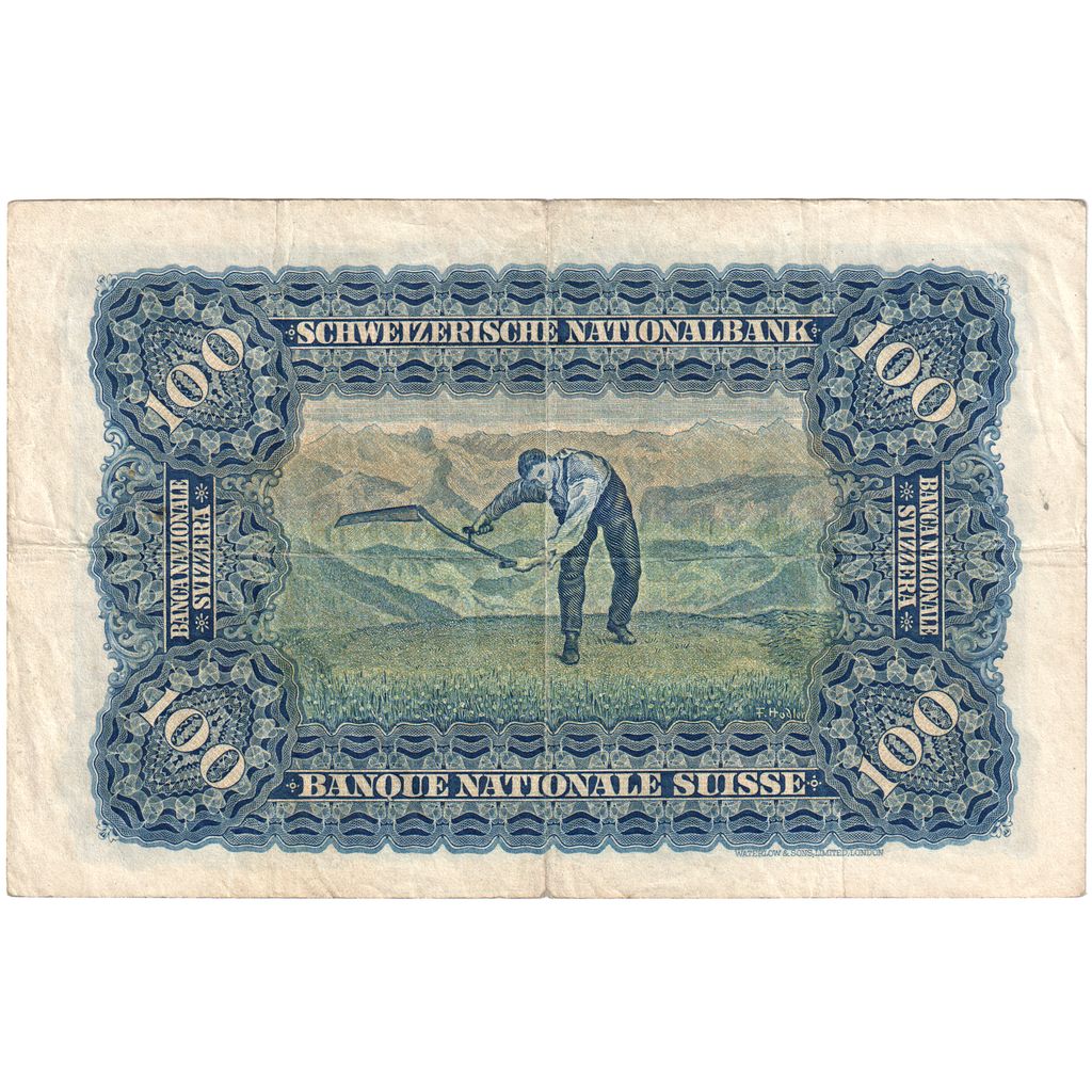 Switzerland, 100 Franken, 1945-03-15, VF(30-35)