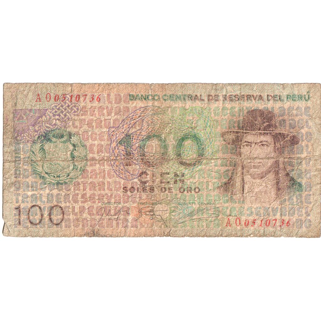 Perù, 100 Soles De Oro, MB