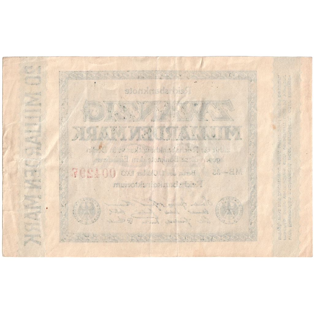 Germany, 20 Milliarden Mark, 1923-10-01, AU