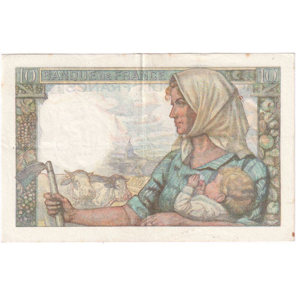France, 10 Francs, Mineur, 1947-10-30, Y.140, EF(40-45)
