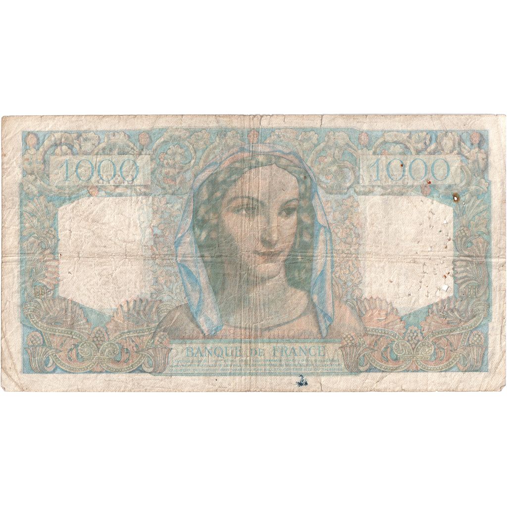 France, 1000 Francs, Minerve et Hercule, 1948-03-11, C.378, VF(20-25)