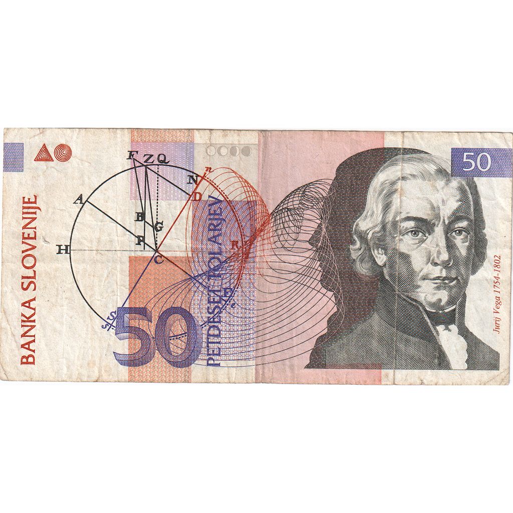Slovenia, 50 Tolarjev, 1992-01-15, VF(30-35)