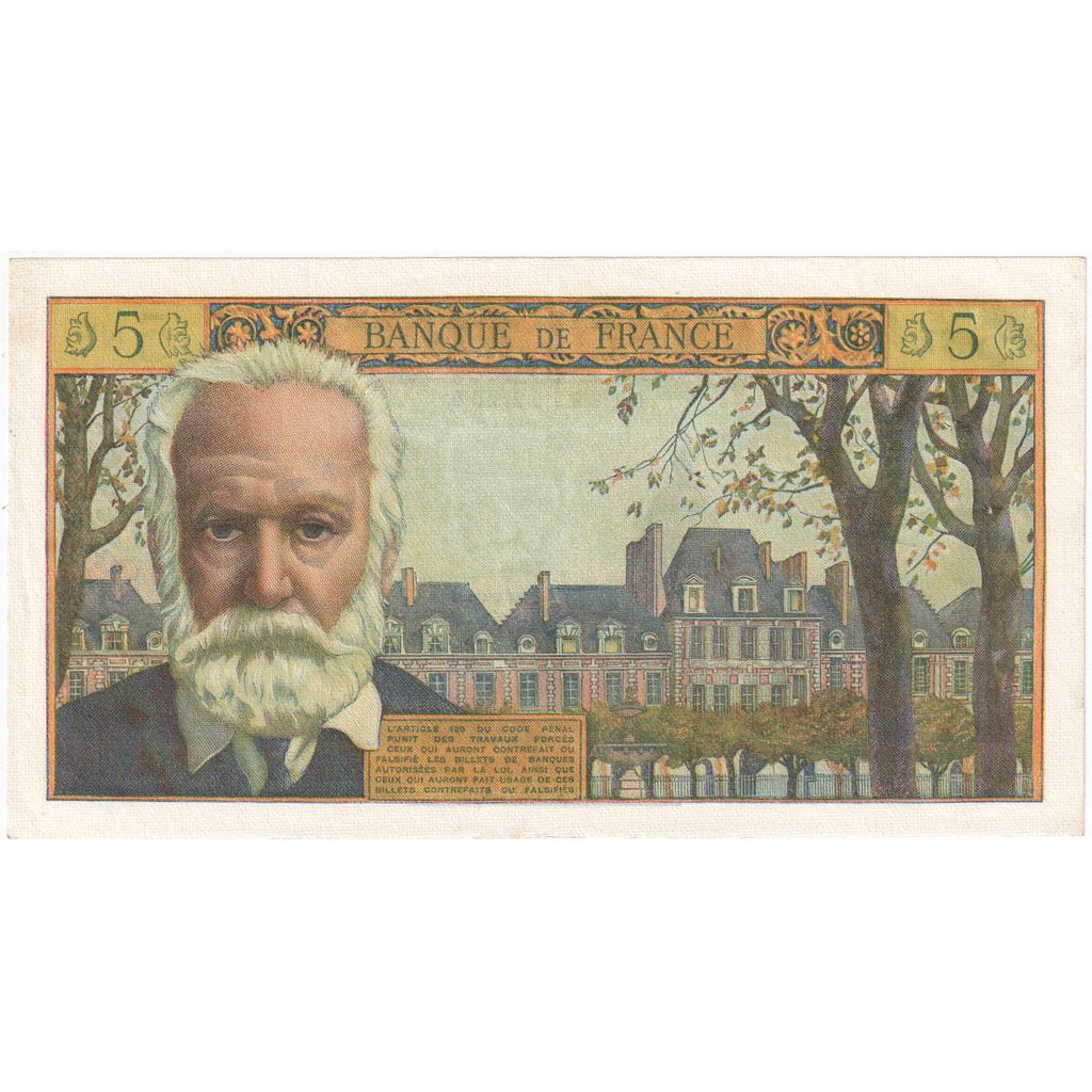 Frankrijk, 5 Nouveaux Francs, Victor Hugo, 1962-02-01, C.74, SPL