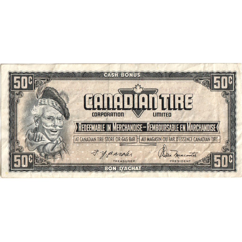 Canada, 50 Cents, CANADIAN TIRE PUB, EF(40-45)