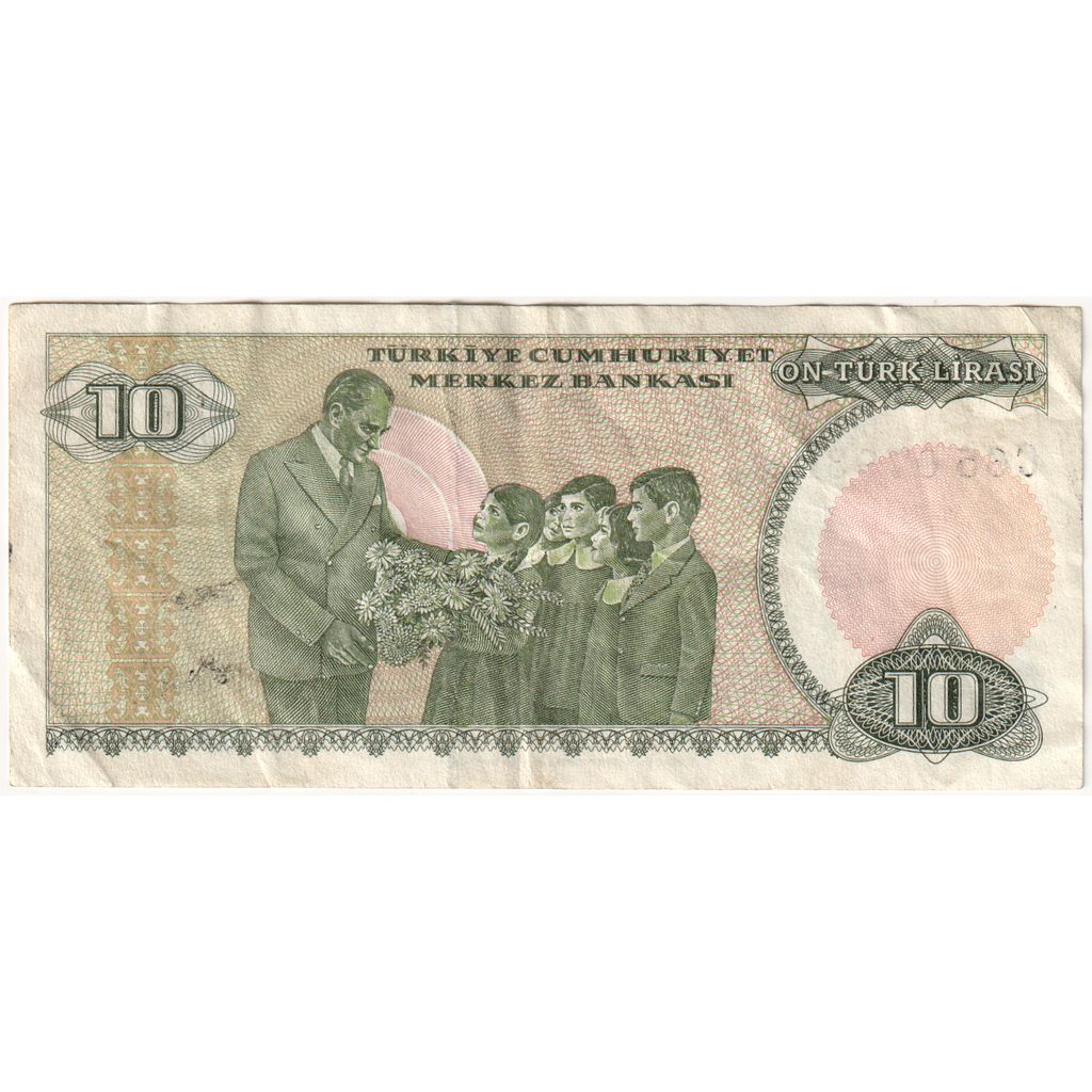 Turkey, 10 Lira, EF(40-45)