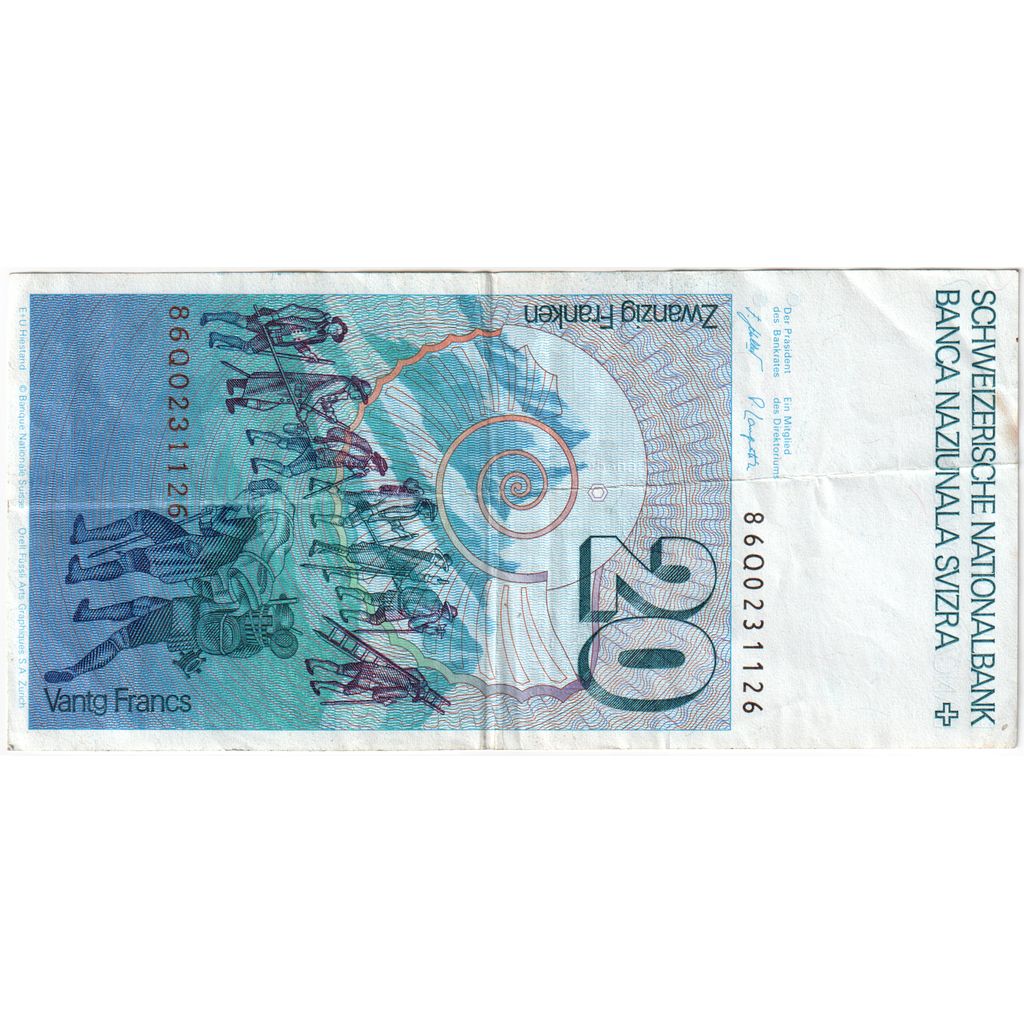 Switzerland, 20 Franken, EF