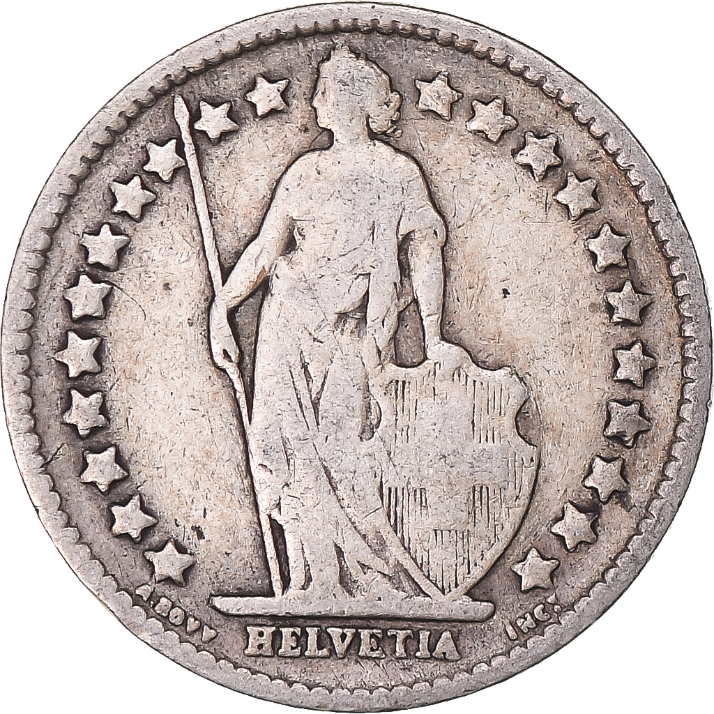 Coin, Switzerland, 1/2 Franc, 1906