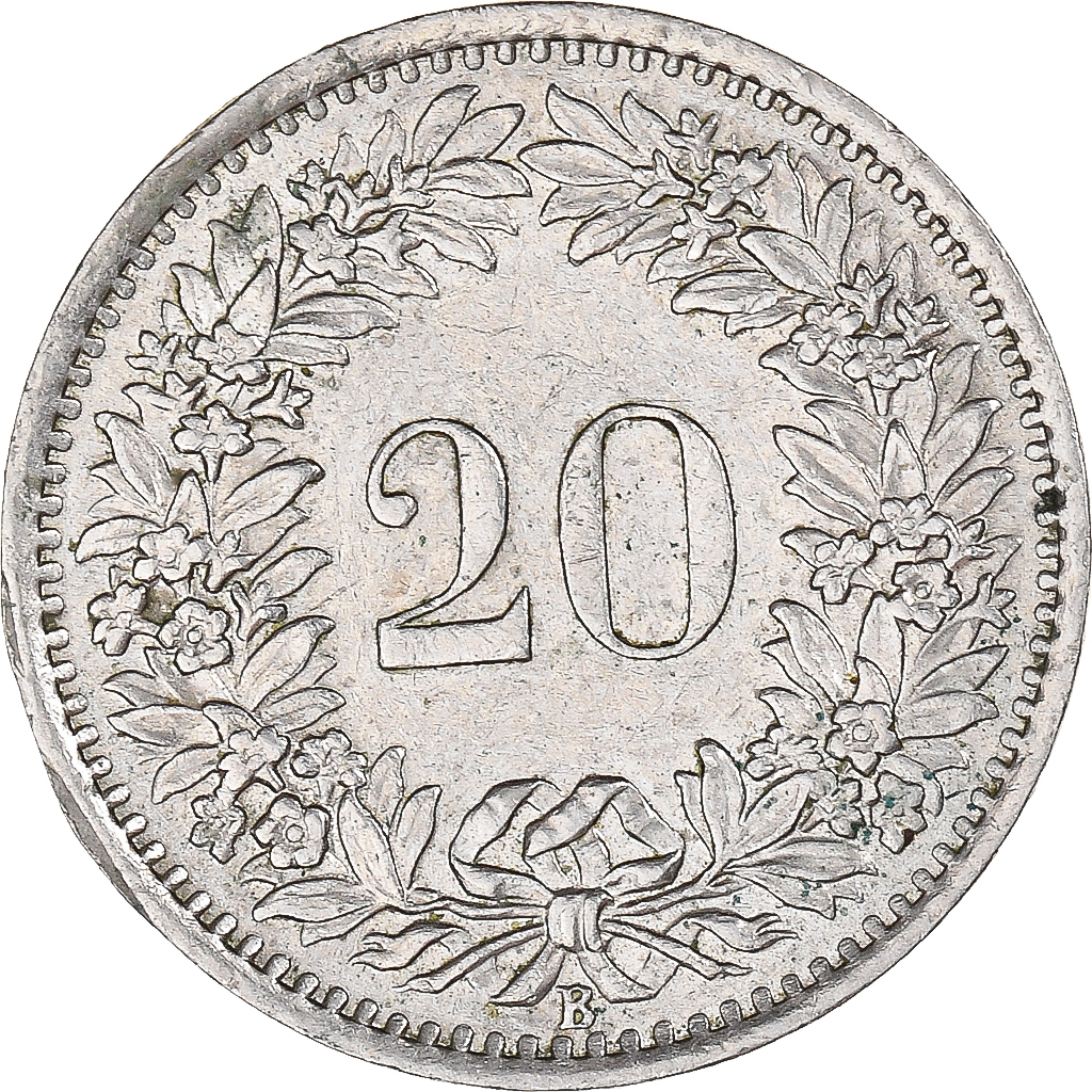 Switzerland, 20 Rappen, 1969