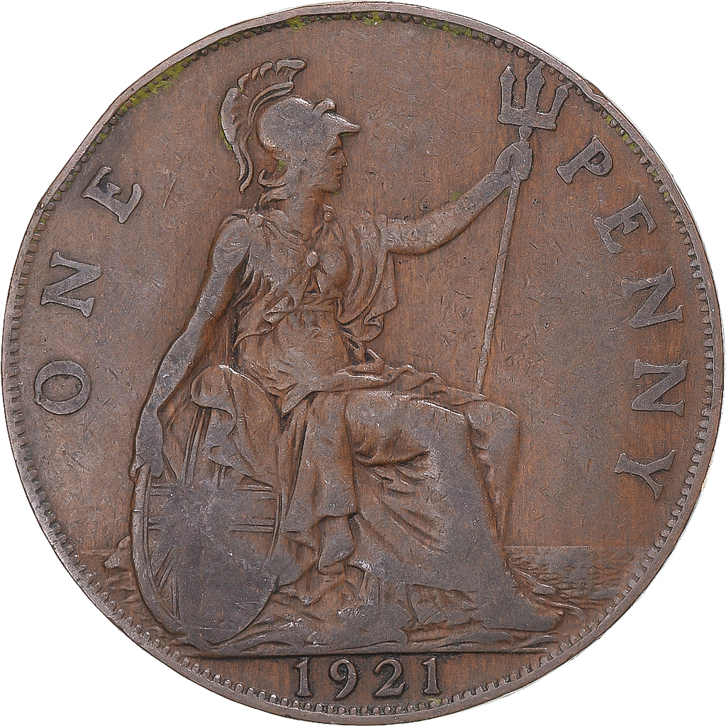 Coin, Great Britain, Penny, 1921