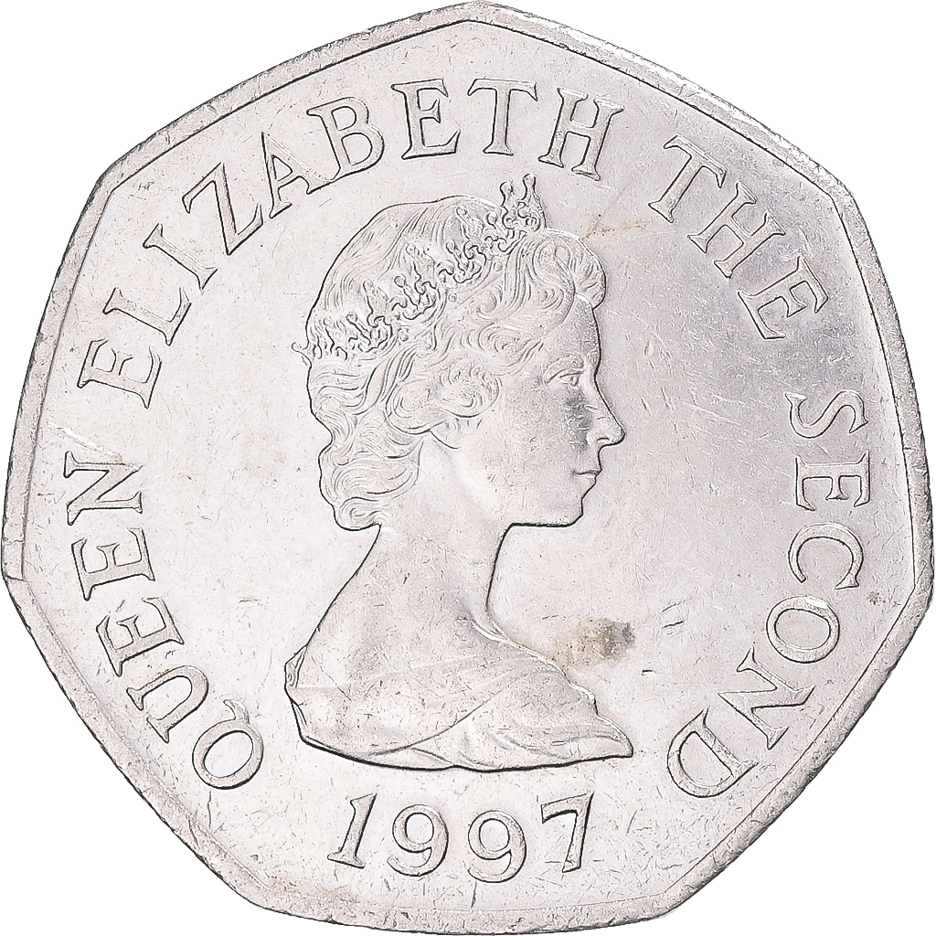 Coin, Jersey, 50 Pence, 1997
