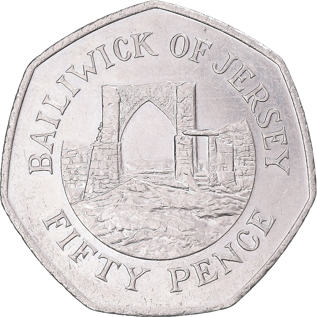 Coin, Jersey, 50 Pence, 1997