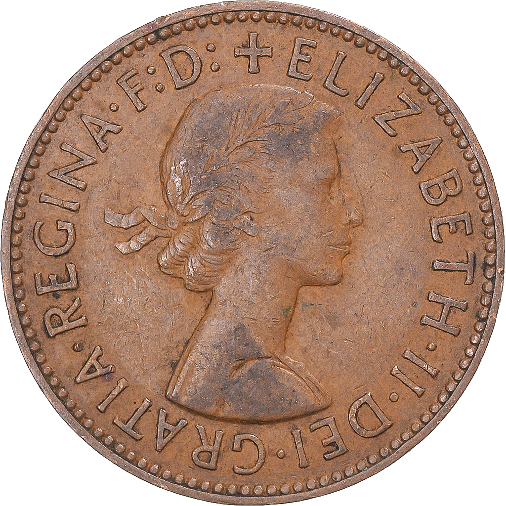 Coin, Great Britain, 1/2 Penny, 1959