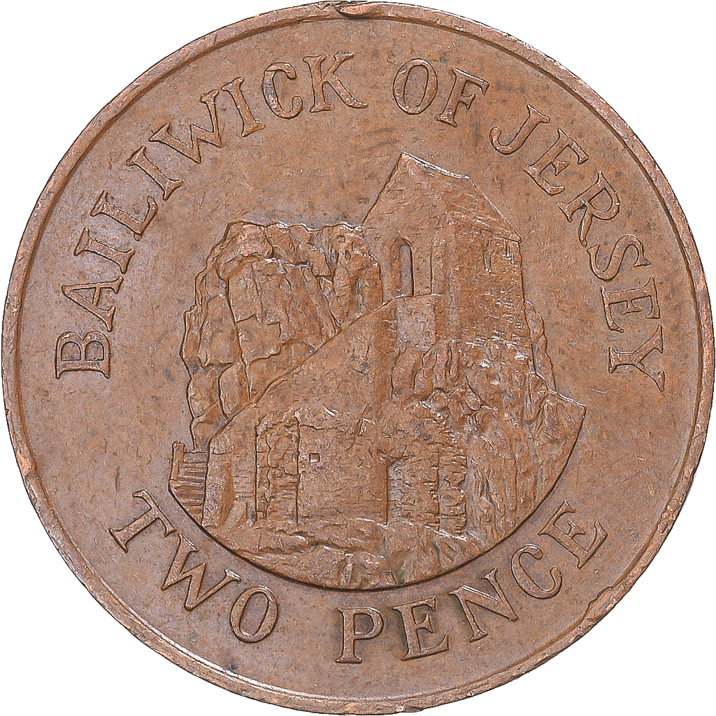 Coin, Jersey, 2 Pence, 1987