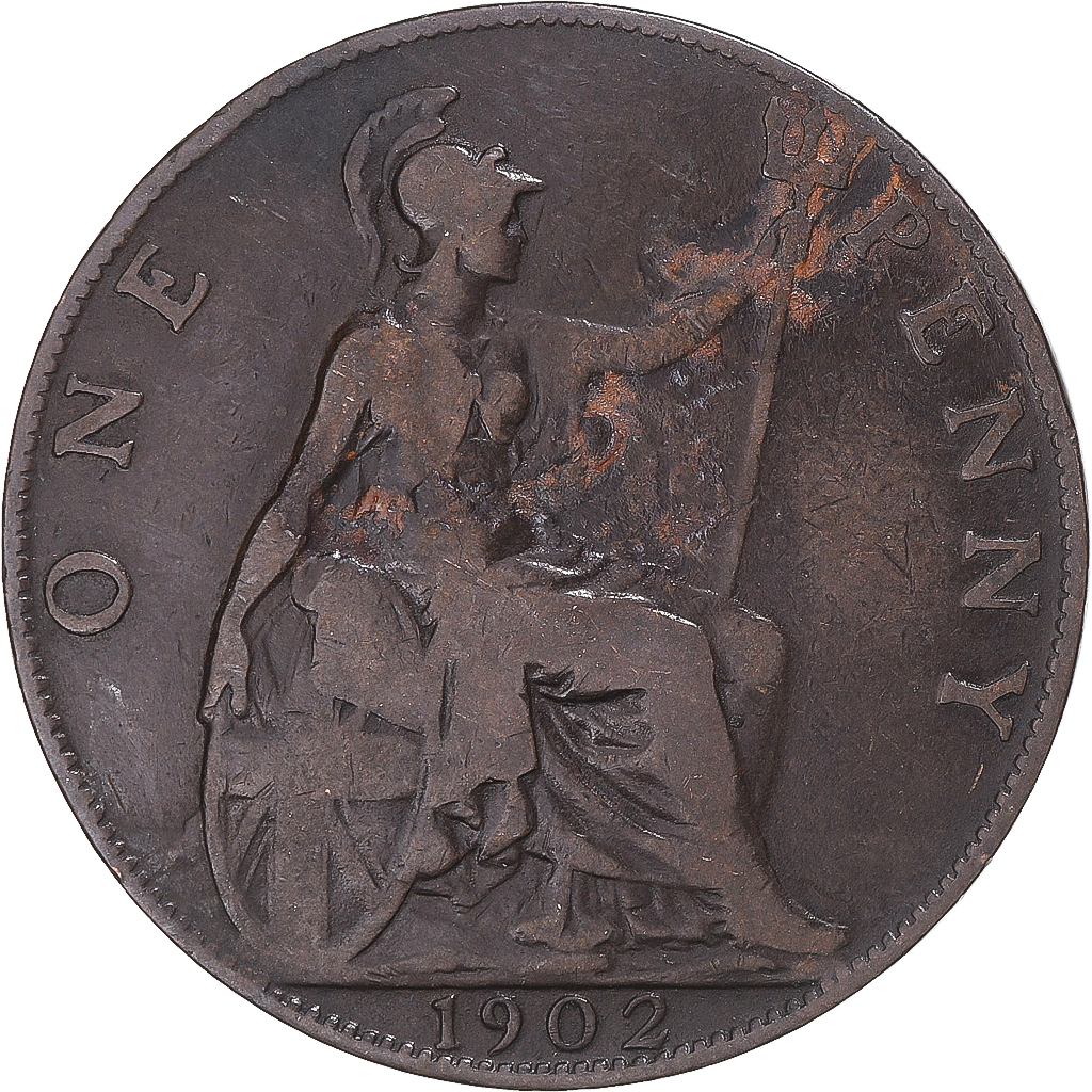 1301707] Coin, Great Britain, Penny, 1902 | eBay