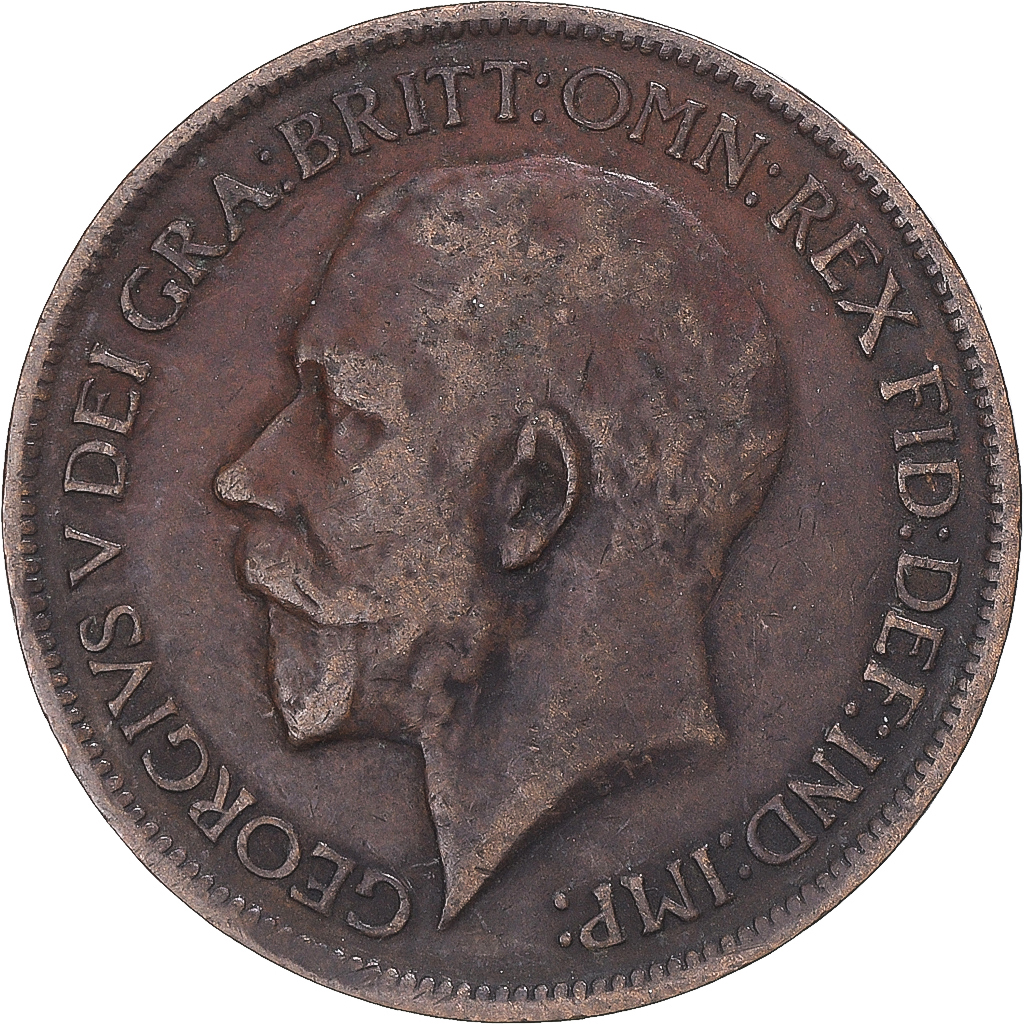Coin, Great Britain, 1/2 Penny, 1918
