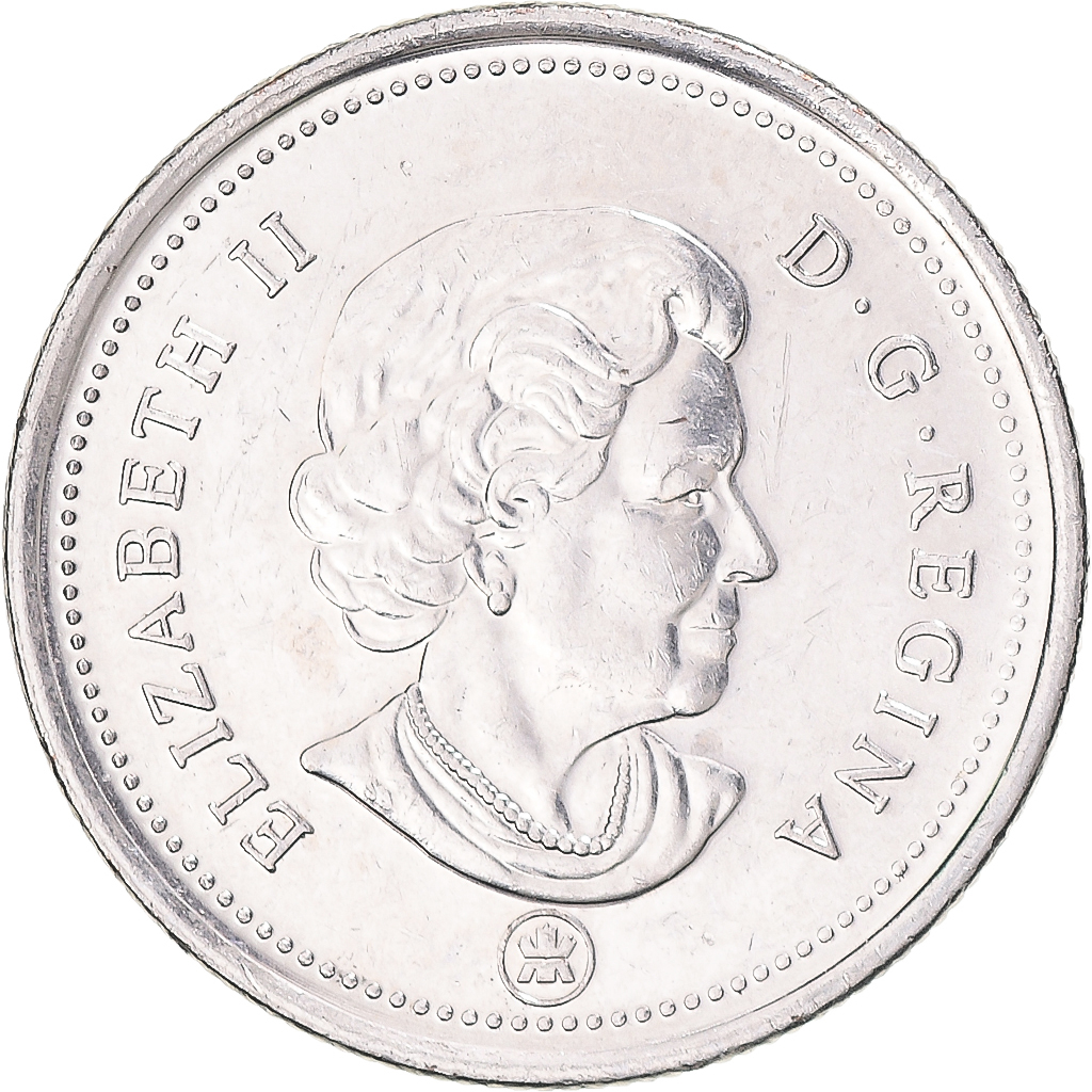 Coin, Canada, 25 Cents, 2008