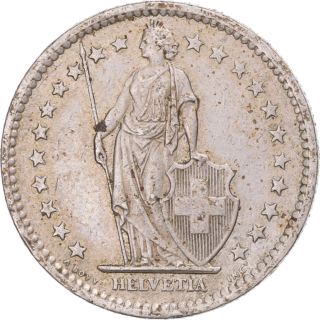 Coin, Switzerland, 2 Francs, 1979