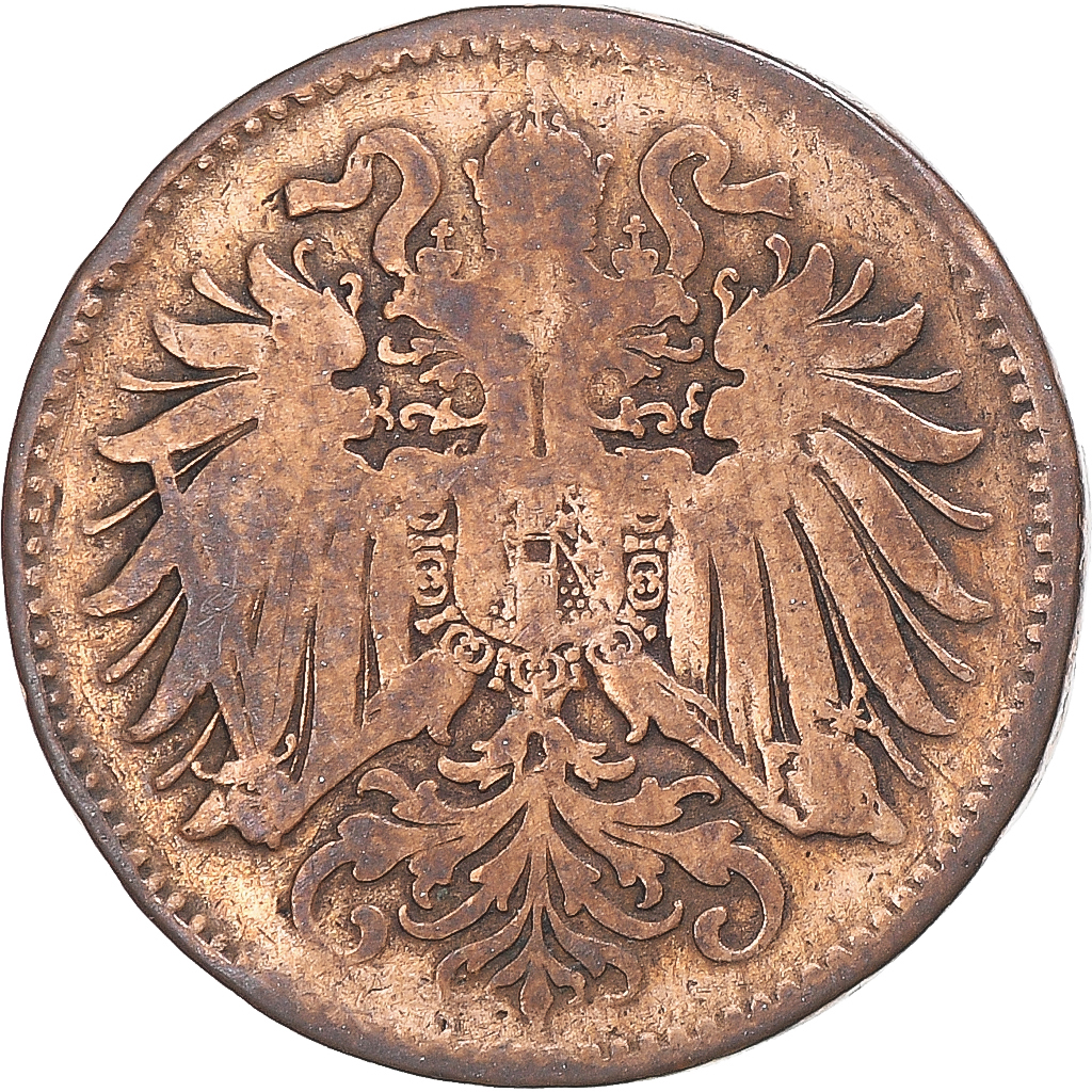 Coin, Austria, 2 Heller, 1894
