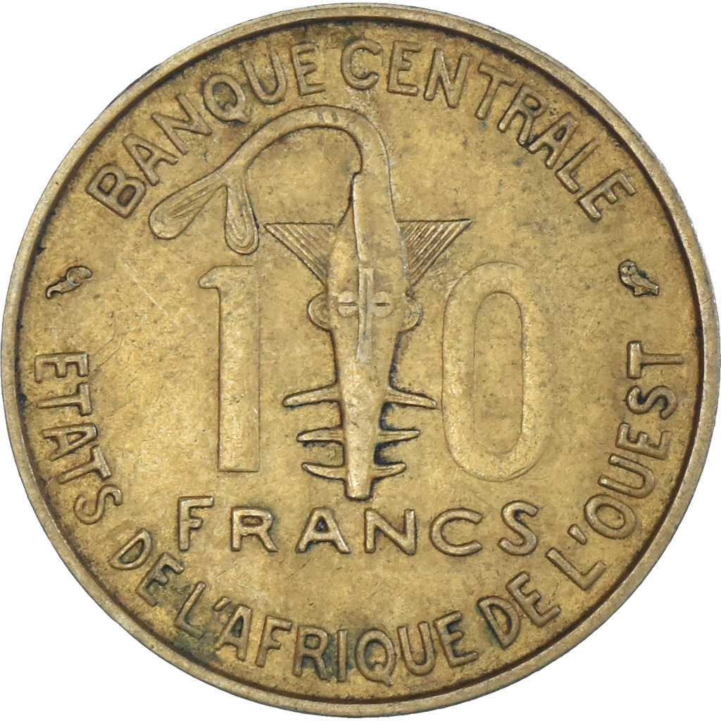 Coin, West African States, 10 Francs, 1970