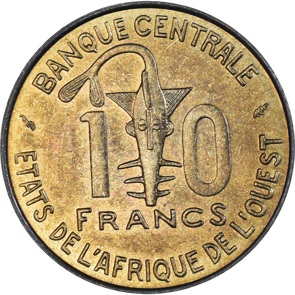 Coin, West African States, 10 Francs, 1982