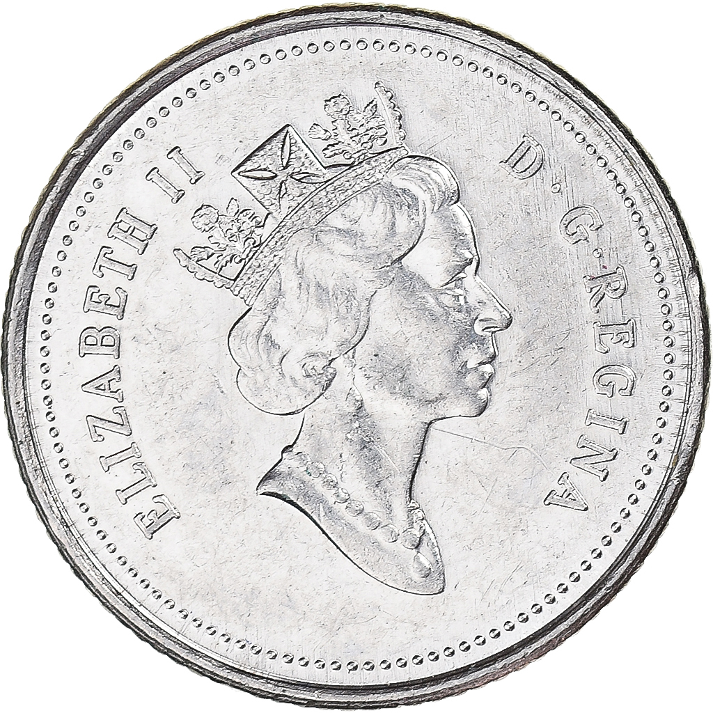 Coin, Canada, 10 Cents, 1991